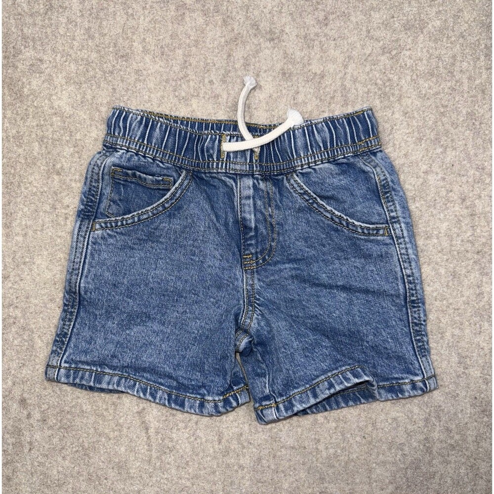 Cat & Jack Boys Jean Shorts Drawstring Size 4T